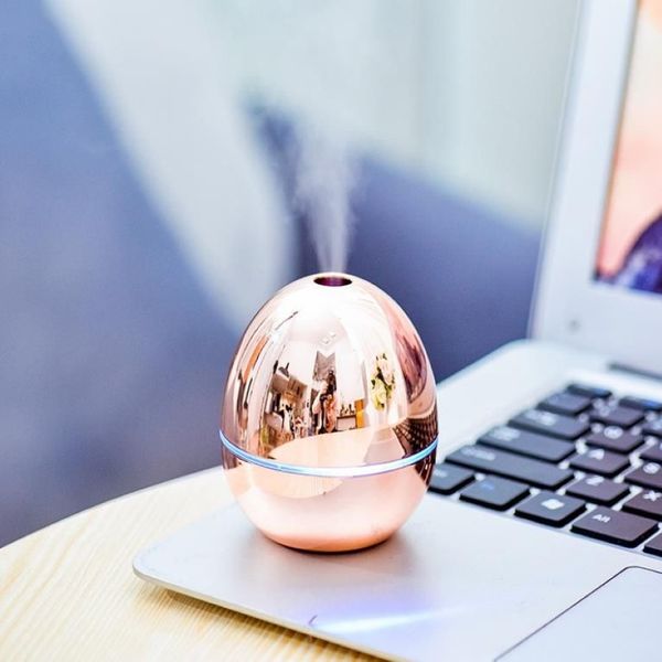 USB Portable Desktop Egg Air Humidificateur Huiles essentielles Diffusers Mist Air Humidificateur pour la maison Bureau Baby Room Car Metalic234C