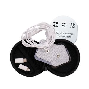 USB Portable Mini Pulse Massager Mobile Phone Telephone Control Body Electrode Massage EMS TENS RELAT MUSCLE STIMULATEUR Thérapie