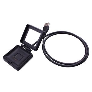 USB Power Charger Cable Battery Charging Dock 100cm Plastic Zwarte Hoge Kwaliteit voor Reizen voor Fitbit Blaze Smart Watch