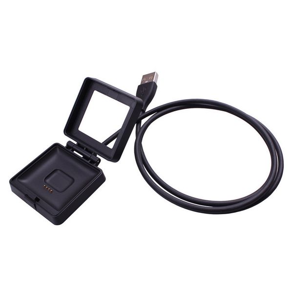 Cable cargador de energía USB, base de carga de batería de 100CM, plástico negro, alta calidad para viajes, reloj inteligente Fitbit Blaze