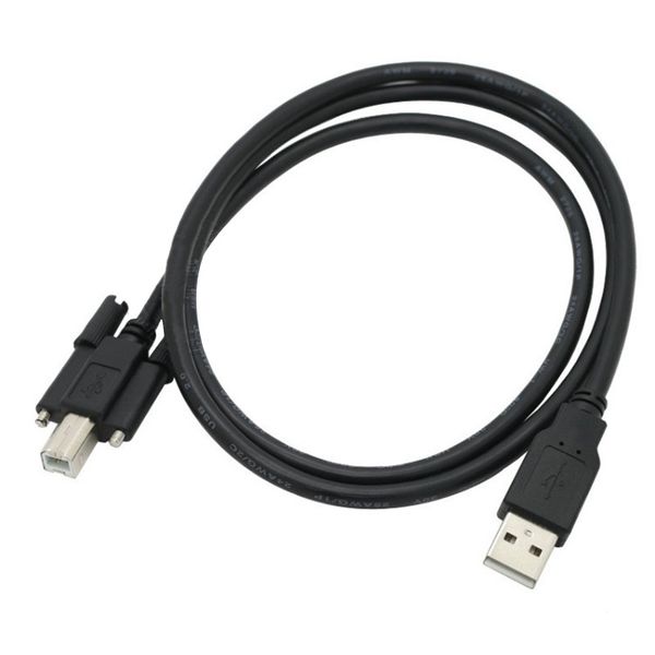 Câble d'imprimante USB 2.0 avec vis pour fixer le câble de données d'impression A-mâle à B-mâle 1,5/3/5 m