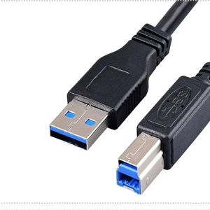 USB -printerkabel USB 3.0 2.0 Type een mannelijke naar B mannelijke kabel voor Canon Epson HP Zjiang label Printer DAC USB -printer