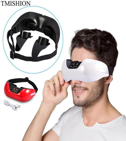 USB Rechargeable 3D électrique lumière verte masseur oculaire Fatigue tête soulagement du stress traitement de la myopie Acupuncture masseur oculaire Relax C7540422