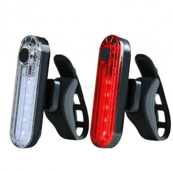 Feux arrière de vélo rechargeables par Usb Avertissement de sécurité Feu arrière rouge Étanche en plein air Cyclisme 4 modes Lumière Accessoires de vélo Alkingline