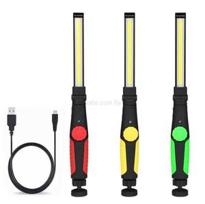 USB Rechargeable COB LED Lampe De Travail Magnétique De Voiture Auto Réparation Lampe D'inspection Lumières D'urgence Portable Nuit Lampes De Travail