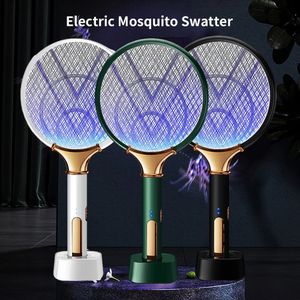 USB Mosquito rechargeable Mosquito Net Racket Fly Bug Zapper Swatter Trap Lamp LED Mosquito Repulling Light for Baby Sleep 240514