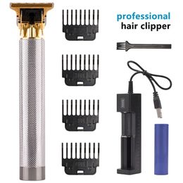 USB oplaadbare haarklipper professioneel elektrisch haar trimmer kapper scheerschoener baard baard mannen haar snijmachine elektrisch scheermes voor herenstijl dhl