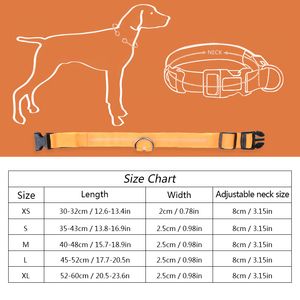 Collier pour animaux de compagnie LED rechargeable par USB clignotant lumineux de sécurité éclairer le collier de chien en nylon Anti-perte collier pour animaux de compagnie chiot Collars278P