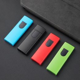 Briquet Rechargeable USB, Portable, Compact, coupe-vent, tactile, fil chauffant à Induction