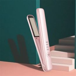 USB Rechargeable Portable Mini Wireless Curling Iron Dualpurpose Fourpeed Température Réglementation Hair Saitner 40 240418