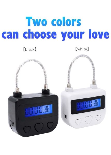 USB Rechargeable Time Lock Pour BDSM Main Bouche Bâillon Minuterie Électronique BDSM Bondage Chasteté Adulte Jeux Sex Toys pour Couples Y191203