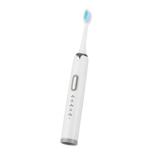 Brosse à dents électrique ultrasonique rechargeable USB 5 modes Brosse de nettoyage des dents + 4 têtes de brosse - B