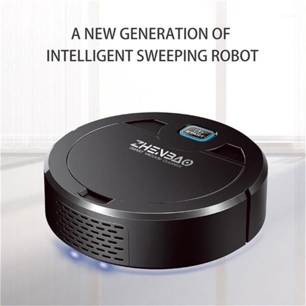 Robot aspirador con recarga USB, barrido automático táctil, potente succión 3 en 1, pelo de mascota, hogar, fregado húmedo seco, limpieza automática Robot12620