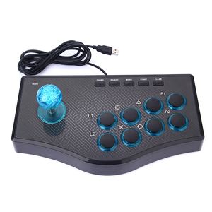 USB Rocker Game Controller Arcade Joystick Gamepad Fighting Stick voor PS3 PC Android Plug en Play Street Fighting For Free Ship