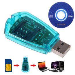 USB Sim Card Reader Unlimited Mobile Phone Cards Readers Editors Memory Mini Portable Card Adapter voor computeraccessoires