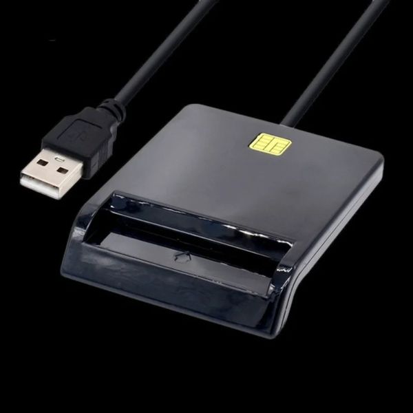 USB Smart Card Reader para tarjeta bancaria IC/ID EMV Lector de tarjetas Alta calidad para Windows 7 8 10 para Linux OS USB-CCID ISO 7816