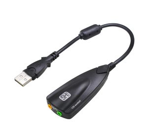 Carte son USB Virtual 7.1 Adaptateur USB externe O USB TO JACK 3,5 mm Carte son micphone pour ordinateur portable NEW4687913