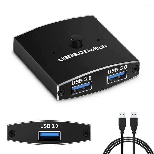 Switch USB 2 PC 3.0 Sélecteur KVM 5Gbps dans 1 partage bidirectionnel USB3.0 pour le partage de souris à clavier imprimante