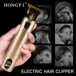 USB T9 Hair rechargeable Clipper Professional Electricles Cordless Shaver Trimmer pour hommes Barber Machine Barbe 220623