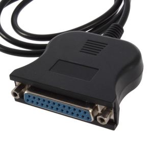 Adaptador de cable de impresora USB a 25 pines DB25 paralelo IEEE 1284 sin convertidor