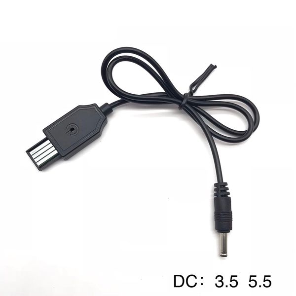 USB a DC 3.5mm 5.5mm cable adaptador de cargador 5v 4.2v luz fuerte linterna línea de carga 18650 especial