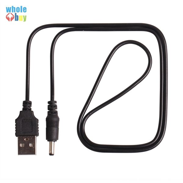 Cable de alimentación USB a CC de 3,5mm, USB A macho a conector Jack 3,5, adaptador de cargador de fuente de alimentación de 5V para HUB, Cable de alimentación de ventilador USB de 60cm