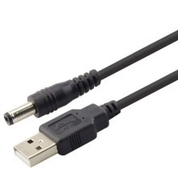 USB vers DC5.5 4.0 3.5 Cord d'alimentation Pure Copper Fire USB Adaptateur de ventilateur électrique Câble Câble de charge USB ACCESSOIRES DE TÉLÉPHONE MOBILE