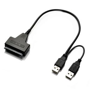 USB naar SATA USB 2.0 tot 2,5 inch HDD 7+15 PIN SATA HARD ARTEN KABEL Adapter is geschikt voor SATA SSD en HDD -adapter