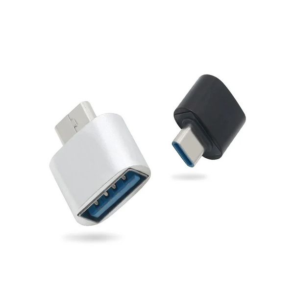 Adaptateur d'alliage en aluminium USB vers-C 3.1 L'adaptateur OTG de la tête de conversion est adapté aux appareils numériques avec interface Type-C