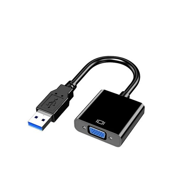 USB a VGA Adaptador 1080p Convertidor Tarjeta de video externa Multi-muestra para el proyector de monitor de PC portátil Ganar 7/8/10