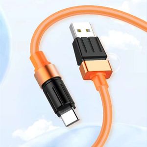 USB Type C 5A Stong Nut Soft PVC Haute Vitesse Chargeur Rapide Données de Synchronisation Micro USB Pour Android, USB C à Type C pour Ordinateur Portable 1 Mètre 3 Pieds