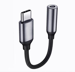 USB Type C -adapter tot 3,5 mm Aux Audio -hoofdtelefoon Jack Android Mac -apparaten