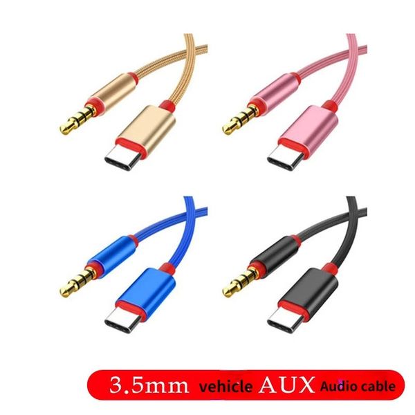 USB Type C Câble audio Type-C mâle à 3,5 mm mâle Adaptateur de câble de conversion audio pour Huawei Honor P20 Xiaomi