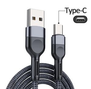 USB Type C-kabels voor Samsung Huawei Xiaomi 3A Snelle oplaadkabel Mobiele telefoon oplader USB-C Data Draadkabel 2M 1M BASEUS