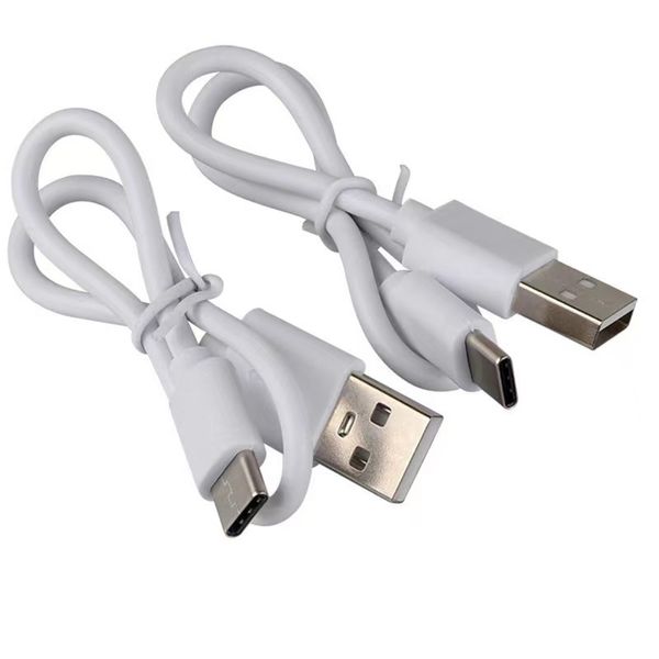 Cable de carga USB tipo C, 30CM/100cm, para teléfono, miniventilador, bolígrafo electrónico