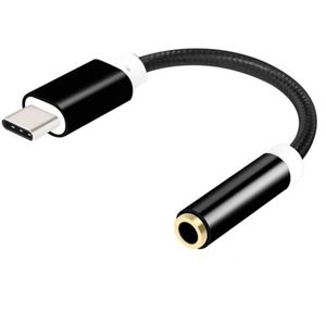 Adaptateur de prise audio USB Type C à 3,5 mm pour les écouteurs filaires reliant les téléphones portables de type C au convertisseur de câble d'écouteurs