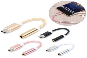 USB tipo C a conector de 35 mm Adaptador tipo C para auriculares Convertidor Adaptador de audio para Samsung S8 S9 Xiaomi Huawei Letv Leeco Le Max 2 S3 5678978
