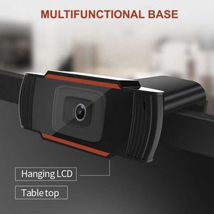 USB Web Cam Webcam HD 720P 300 Megapixel PC -camera met absorptiemicrofoonmicrofoon voor Skype voor Android TV Rotatable Computer Camera's MQ20