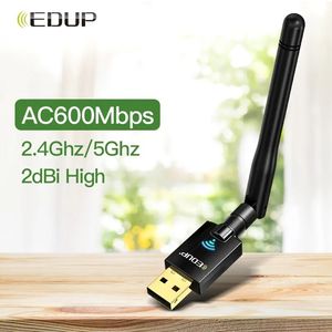 USB Wifi Adapter, EDUP AC600M USB Wi-Fi Dongle 802.11ac Draadloze Netwerk Adapter Met Dual Band 2.4ghz/5Ghz High Gain Antenne voor Desktop Laptop