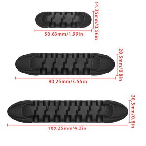 USB Wire Organiseurs Protector Cable Winder Silicone Fixer Wire Managemen Clips Data Cable Câble Bureau Ligne de données auto-adhésive