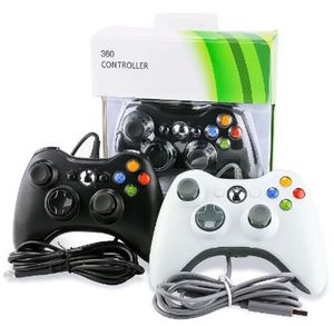 Poignée de console de manette de jeu filaire USB pour contrôleur Microsoft Xbox 360 Contrôleurs de jeux de joystick Gampad Joypad Nostalgic avec emballage de vente au détail