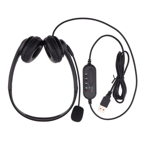 Casque filaire USB, tablette, casque avec Microphone antibruit, pour PC portable, enseignement vidéo, Center d'appels