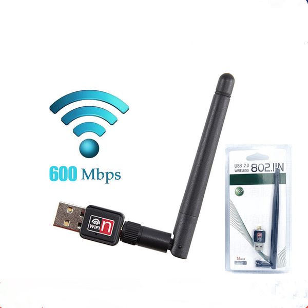 Carte de réseau sans fil USB 600m 900m Mini Network Card Compteur WiFi Transmetteur / récepteur WiFi Carte de réseau sans fil WiFi