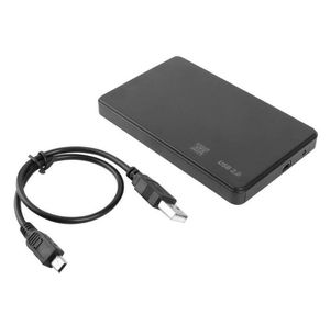 Disque dur USB3.0 Boîtier HDD Boîtier SSD Adaptateur USB vers SATA Disque externe 2,5 pouces