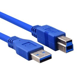 Cable de impresora USB3.0 USB 3.0 A Male AM a USB 3.0 B Tipo BM Male USB3.0 Cable1.5m Línea de impresión de línea de datos