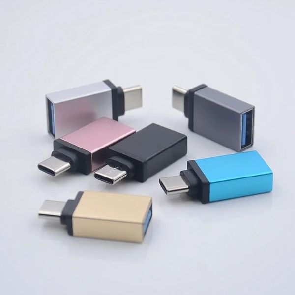 USB3.0 a Tipo-C Micro Adaptador U Disco OTG Head de conversión para Huawei Xiaomi Color aleatorio