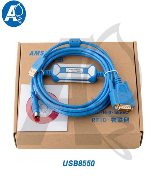 USB8550 Panasonic Nais Nais FP1 FP3 FP5 Série PLC PROGRAMMING CABLE Téléchargement de téléchargement USBAFP85507815844