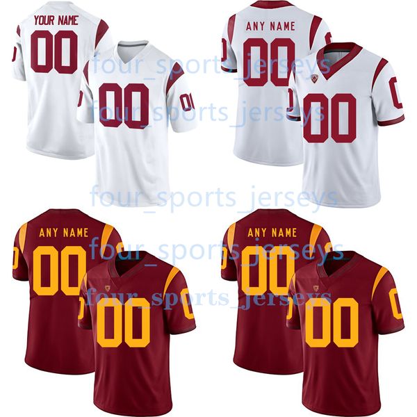 Maillots de football USC Trojans College 2 Robert Woods 5 Reggie Bush 6 Mark Sanchez 7 Matt Barkley 9 JuJu Smith-Schuster 14 Sam Darnold 15 Michael Bowman 21 Adoree Jackson