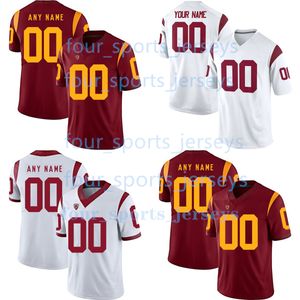 Maillots de football universitaire USC Trojans Hasan Jensen Moss Patterson Roy Ward Williams Barlow Brown Colombo Dye Jones Outlaw Addison Bryant Jr. Bynum Ford Hudson