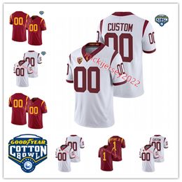 USC Trojans Mens Football Jersey cousé Custom1 Gary Bryant Jr. 3 Jordon Addison 4 Mario Williams 13 Caleb Williams 23 Travis Dye 72 Andrew Vorhees Jerseys